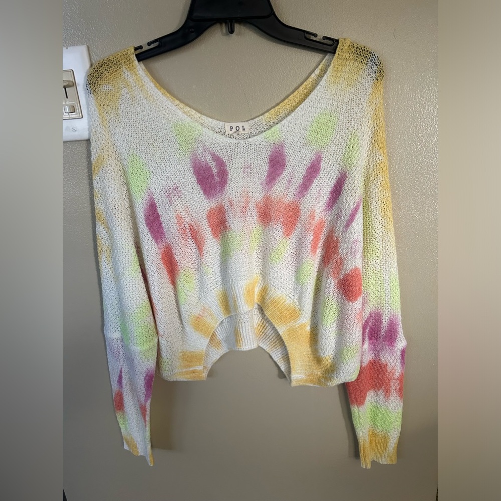 POL Tye Dye Knitted Sweater Size Small